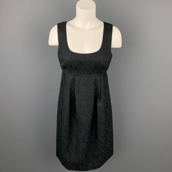 MICHAEL KORS Size 4 Black Woven Polyester Blend Empire Waist Dress - Picture 1 of 5